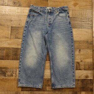 Women's High-Rise Wide Leg Jeans - Light Blue